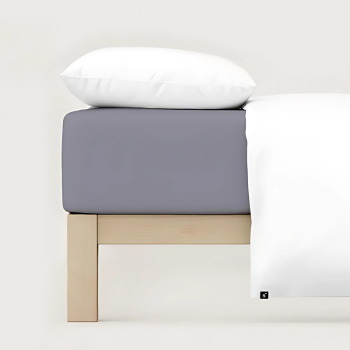 Steel Gray Fitted Bedsheet
