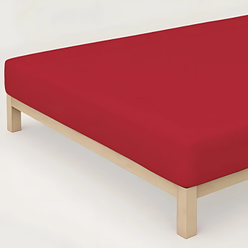 Deep Red Fitted Bedsheet - Image 2