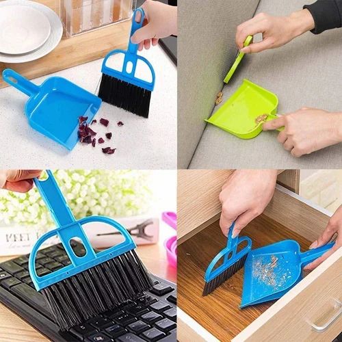 Mini Dust pan and Brush Set ( pack 01) - Image 2